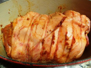 Pork with spices